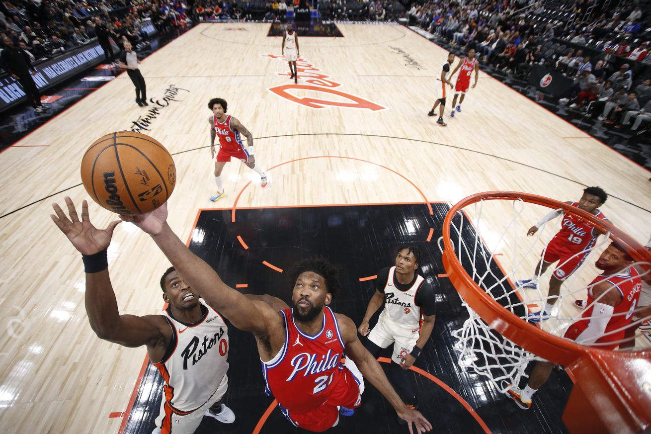 Philadelphia 76ers v Detroit Pistons