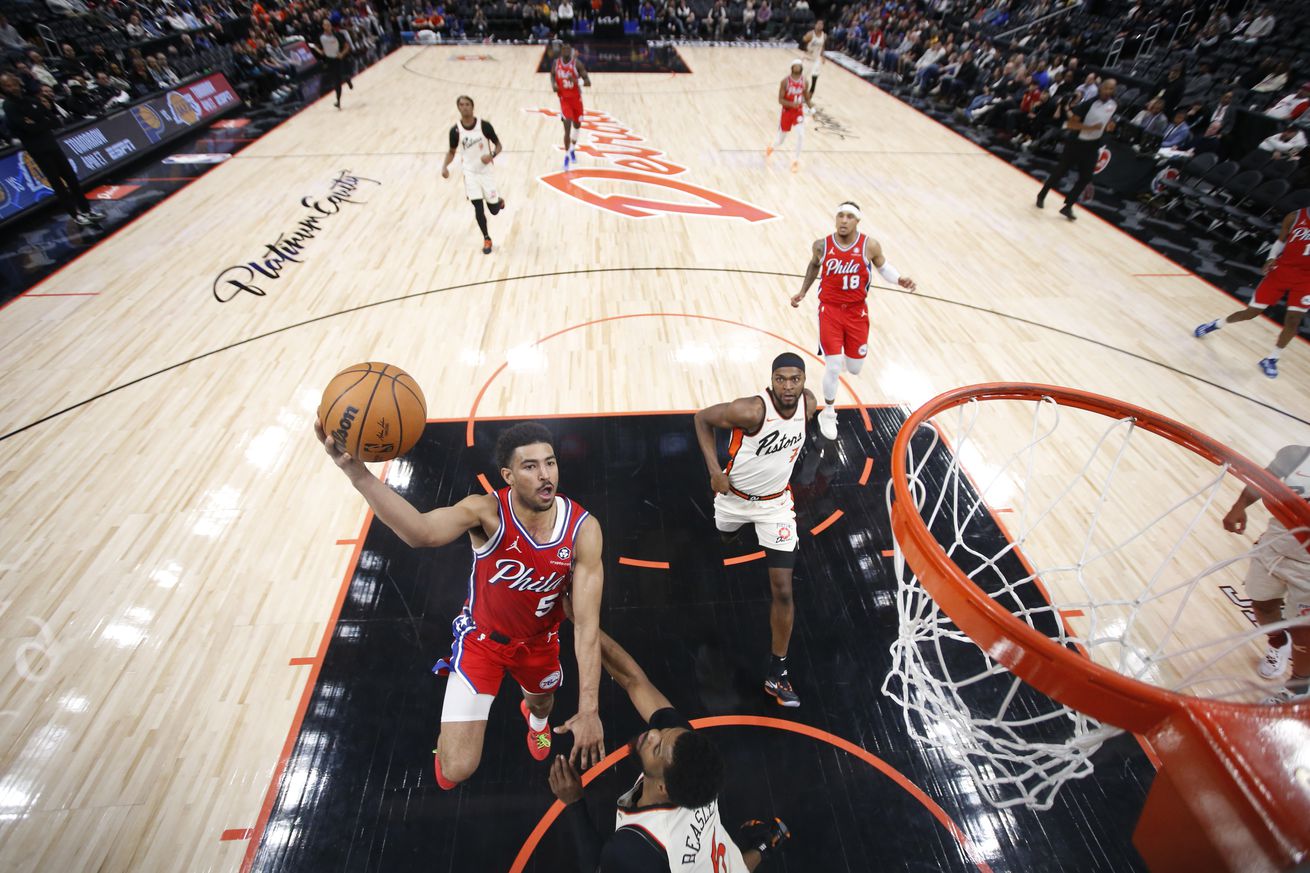 Philadelphia 76ers v Detroit Pistons