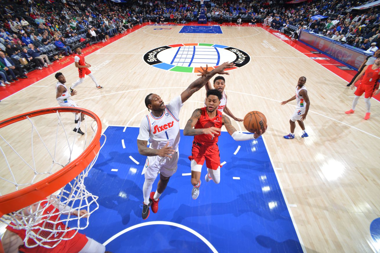 Portland Trail Blazers v Philadelphia 76ers