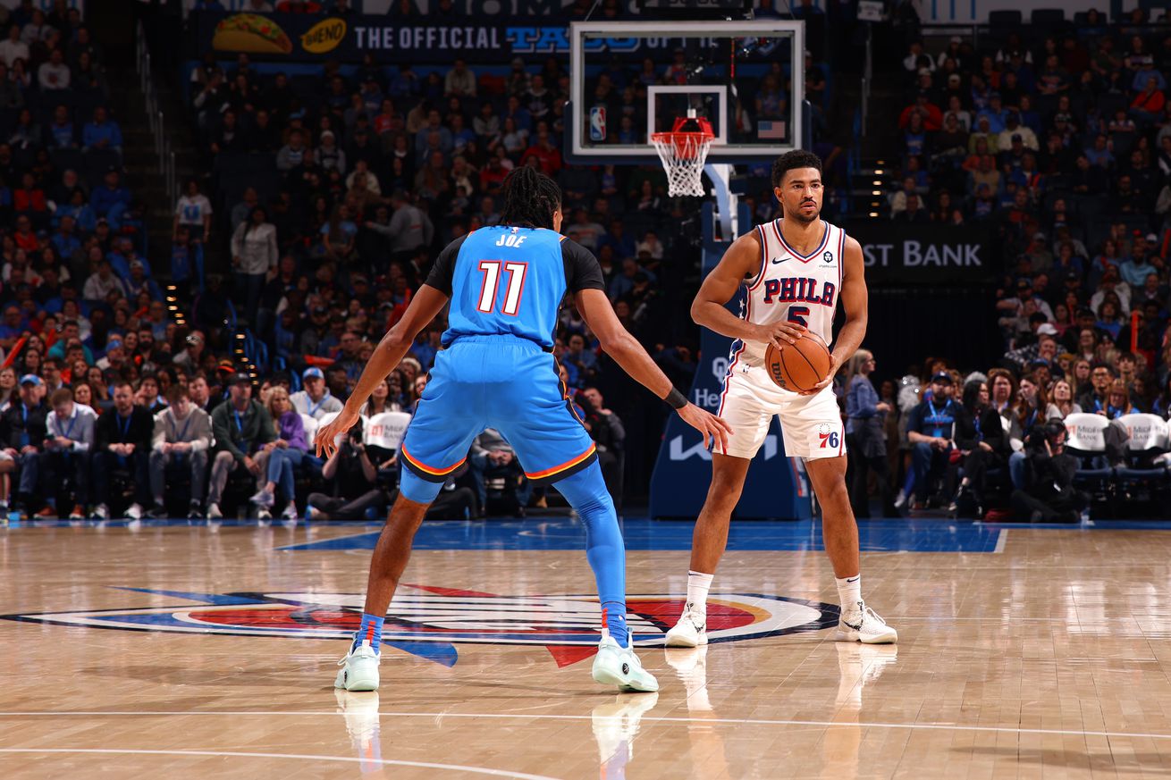 Philadelphia 76ers v Oklahoma City Thunder