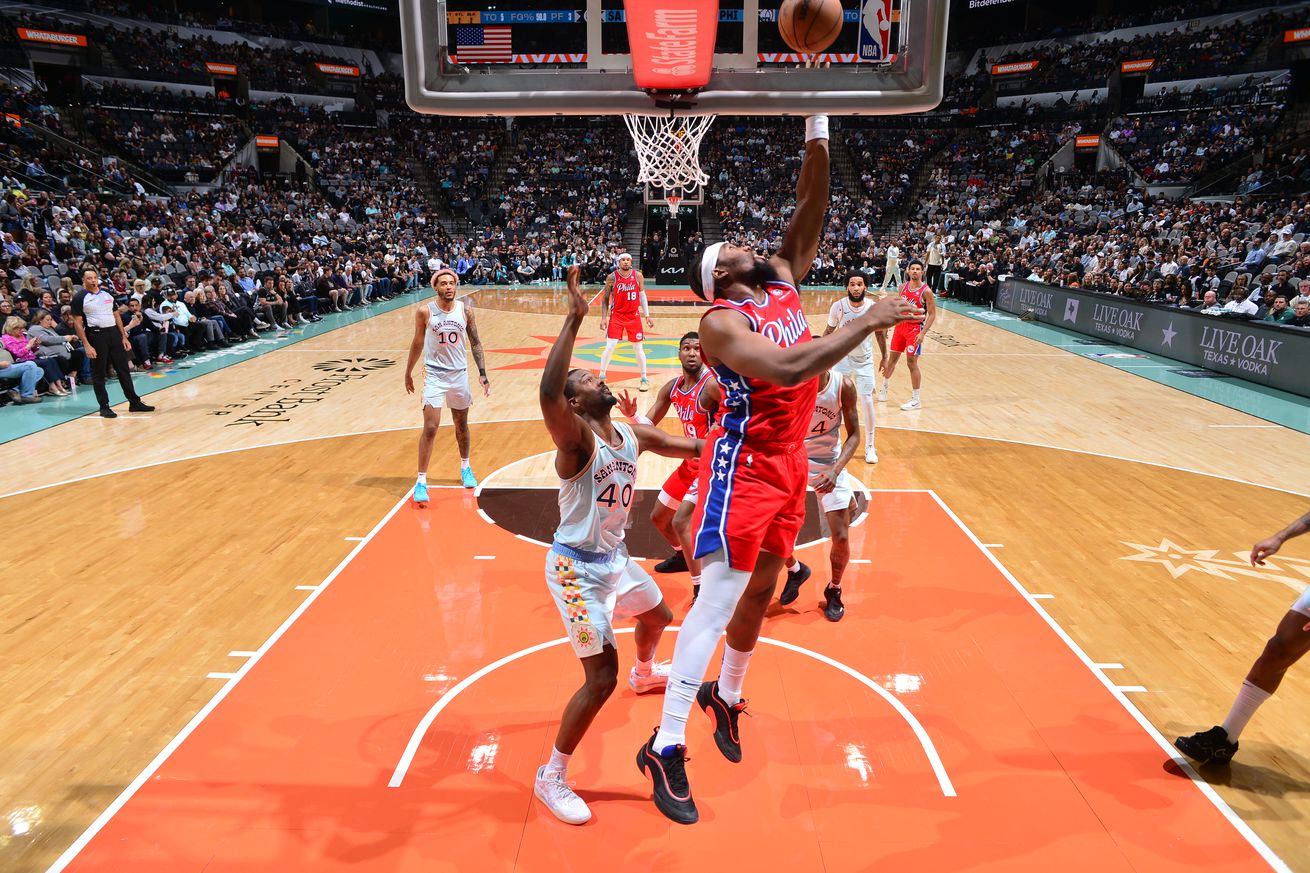 Philadelphia 76ers v San Antonio Spurs