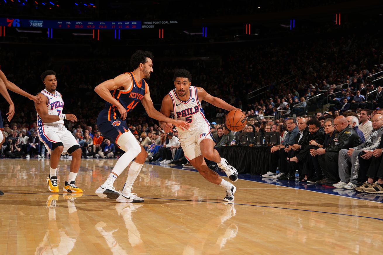 Philadelphia 76ers v New York Knicks