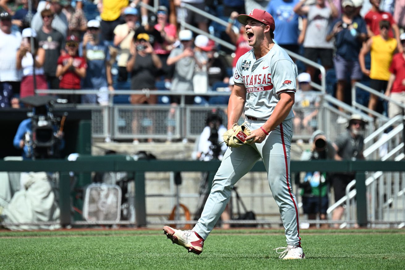 NCAA Baseball: College World Series-Arkansas v Murray State