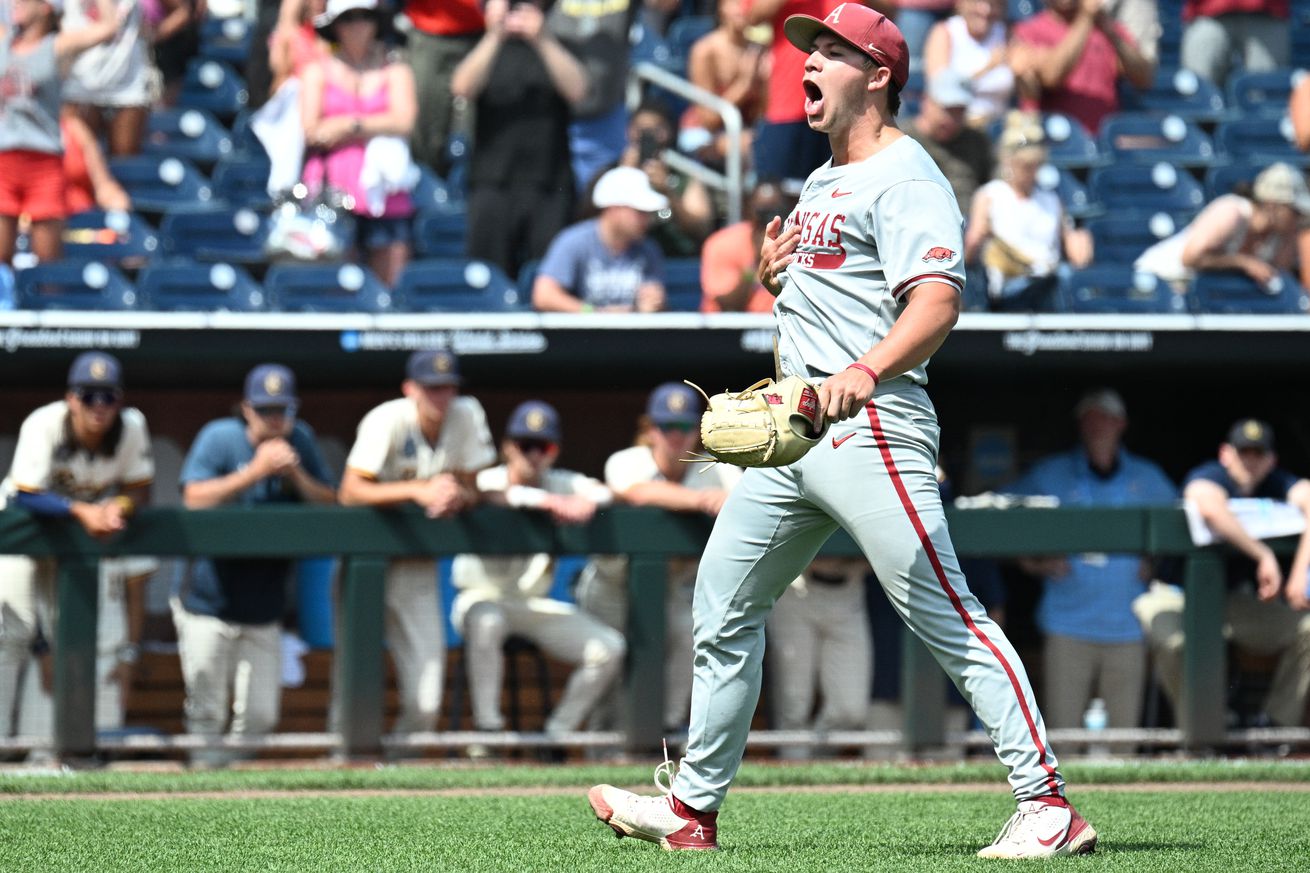 NCAA Baseball: College World Series-Arkansas v Murray State