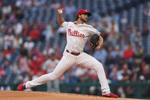 Whether or not Aaron Nola will be pitching for the Phillies in the NLDS remains unknown.